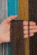 Bukle Duble Zincir Serisi Simli İp Perde - Görsel 7