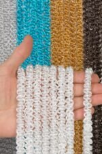 Bukle Duble Zincir Serisi Simli İp Perde - Görsel 2