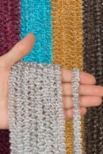 Bukle Duble Zincir Serisi Simli İp Perde - Görsel 3