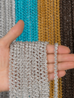 bukle zincir serisi simli İp perde