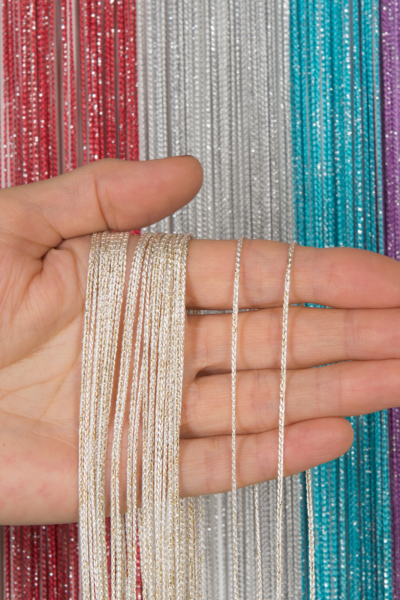 İnce zincir serisi simli İp perde