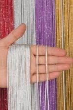 Kalın Zincir Serisi Simli İp Perde - Görsel 12