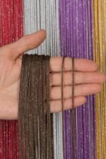 Kalın Zincir Serisi Simli İp Perde - Görsel 4