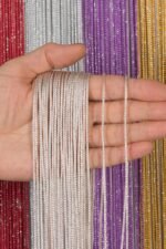 Kalın Zincir Serisi Simli İp Perde - Görsel 15