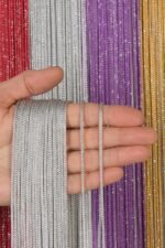 Kalın Zincir Serisi Simli İp Perde - Görsel 14