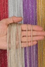 Kalın Zincir Serisi Simli İp Perde - Görsel 16