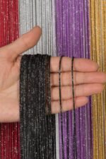 Kalın Zincir Serisi Simli İp Perde - Görsel 2