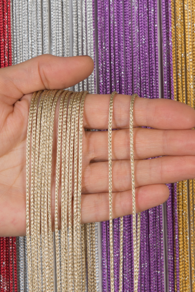 kalın zincir serisi simli İp perde