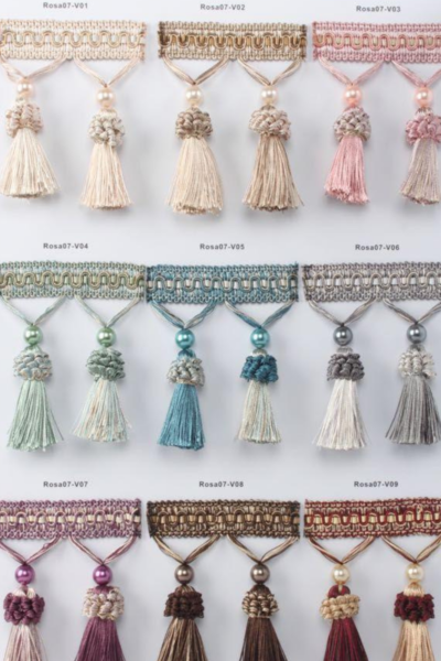 perde püskül rosa 07 İthal saçak