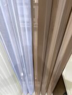 Kahve - Beyaz - Mavi Tül Dikey Perde - Görsel 2