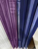 Lacivert - Mor - Beyaz Tül Dikey Perde - Görsel 2