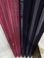 Lacivert - Gül Kurusu - Beyaz Tül Dikey Perde - Görsel 2