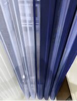 Lacivert - Beyaz Tül Dikey Perde - Görsel 2