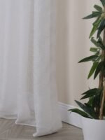 Simli Foldet Tül Perde - Görsel 6